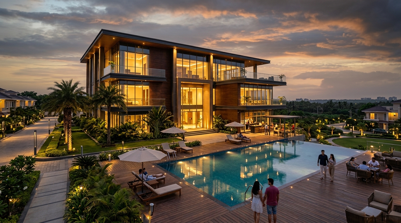 3-Level Luxury Clubhouse Render